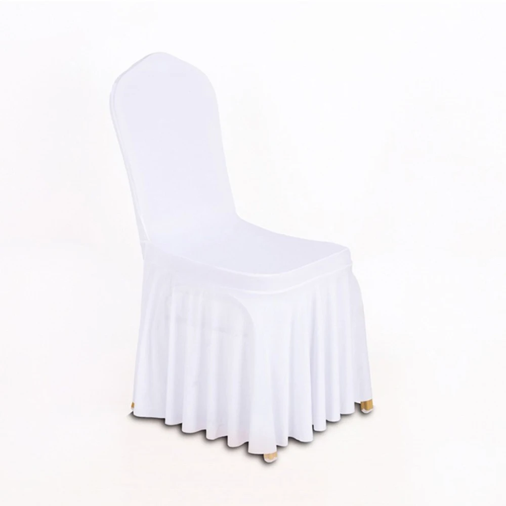 Yt00131 Fashionable Skirt Design White Spandex Chair Cover Buy White Spandex Chair Cover