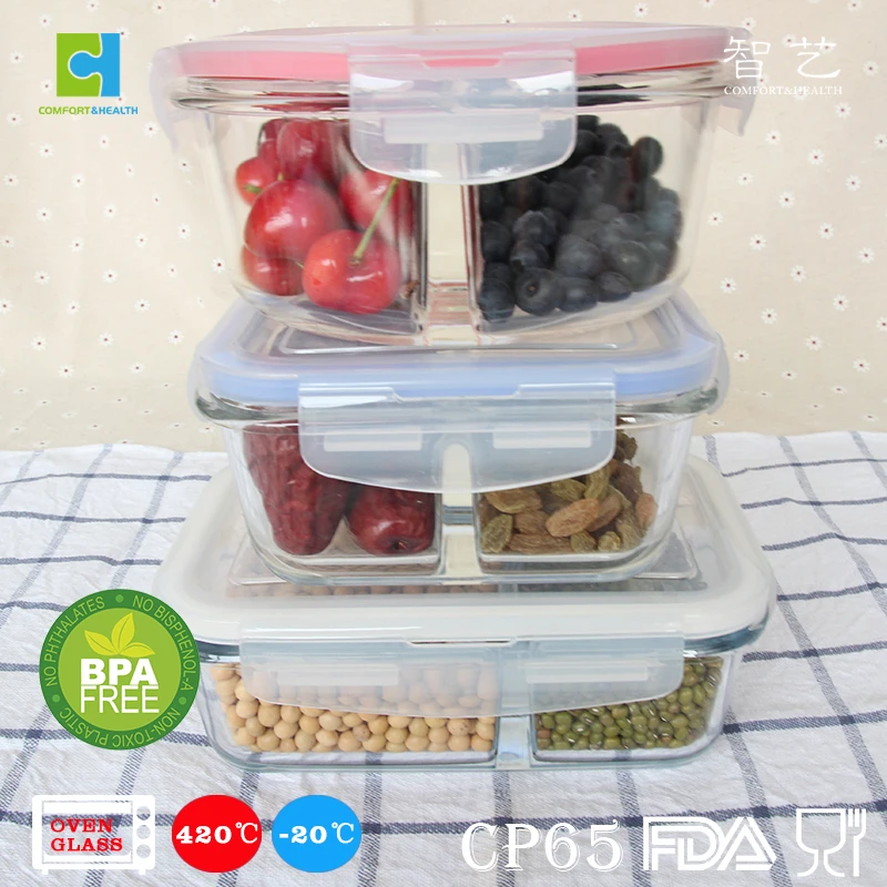 Buy Wholesale China Besty Leakproof Glass Storage Tableware Glass Food Container  Lunch Box & Tableware Glass Food Container at USD 0.8