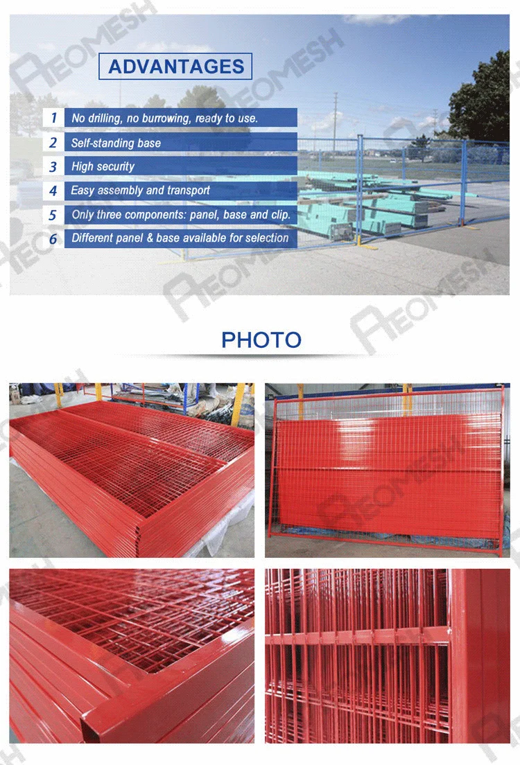 Made In Guangdong Cheap temporary fence panel canada temporary fence