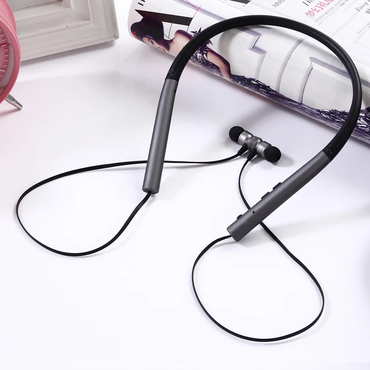 Factory wholesale neckband wireless headset Blue tooth sport headphone with magnetic in-ear earbuds - ANKUX.COM
