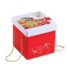 creative birthday couple festival brocade nut packing box gift