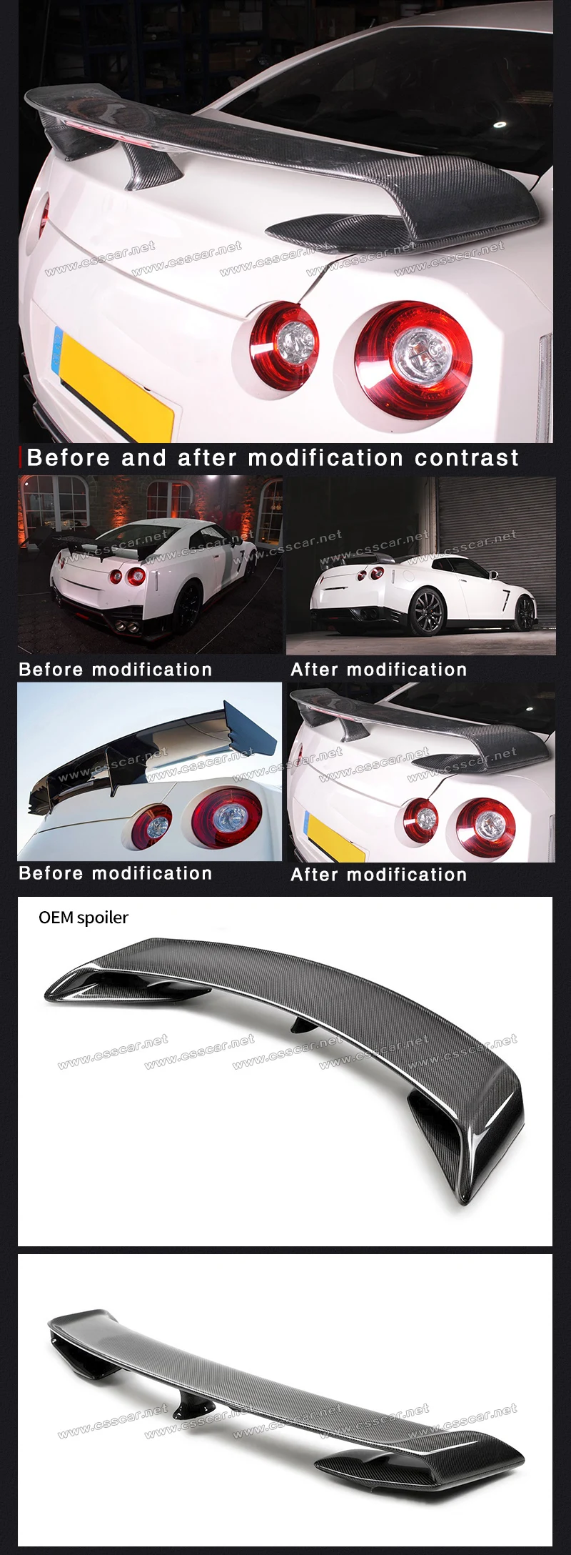 nissan rear spoiler on Oem Style Dry Carbon Fiber Rear Wing Spoiler Suitable For Nissan Gtr R35 Buy Rear Spoiler Wing For Skyline R35 Gtr R35 Carbon Fiber Parts For Gtr R35 Rear Wing Product On Alibaba Com