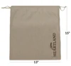 Fresh custom flax linen bread bag for craft gift