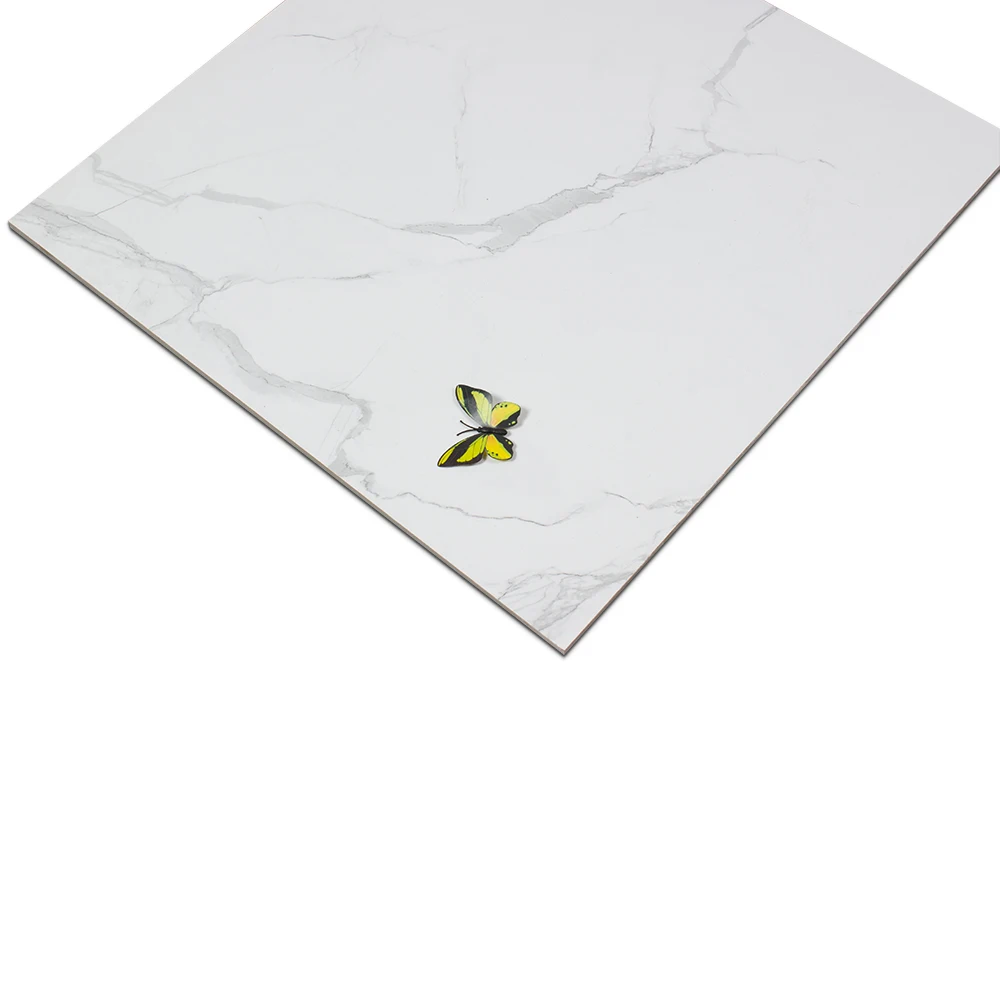 600x600 New Design Porcelain White Carrara Marble Floor Tile