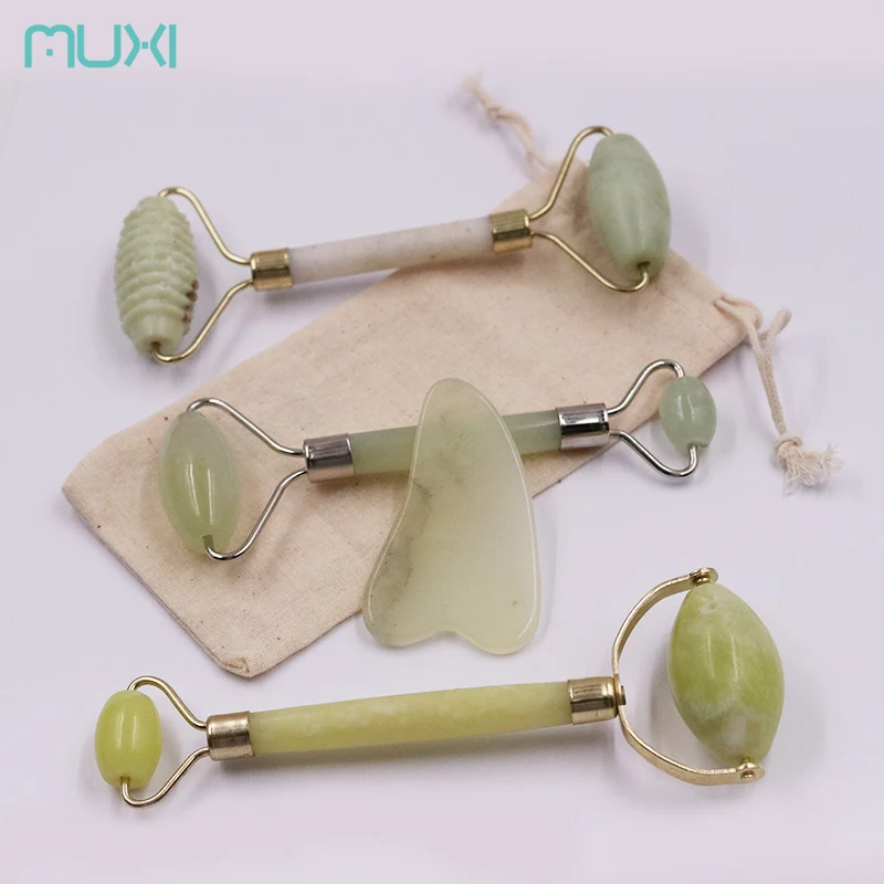 Jade Roller For Face And Gua Sha Scraping Massage Jade Roller Roller Jade Facial Massage Beauty