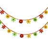 Wholesale indian spring Easter decoration party supply nursery artificial daisy chain purple pink yellow felt flower garland