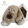 Luxury plush baby kid rabbit doll toy animal pass EN71 test report and CE mark and Reach docs around the world dolls