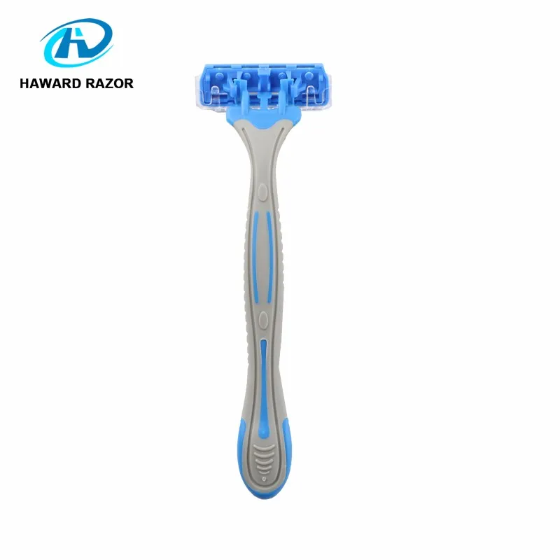 D316l Small Moq Cheap Price Triple Blade Plastic + Rubber Handle
