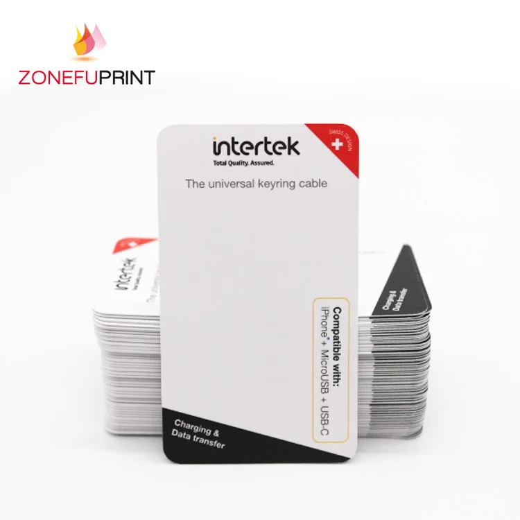 
Amazon Best Seller Business Card Printing Goods Instruction Paper Card Packaging Header Card 