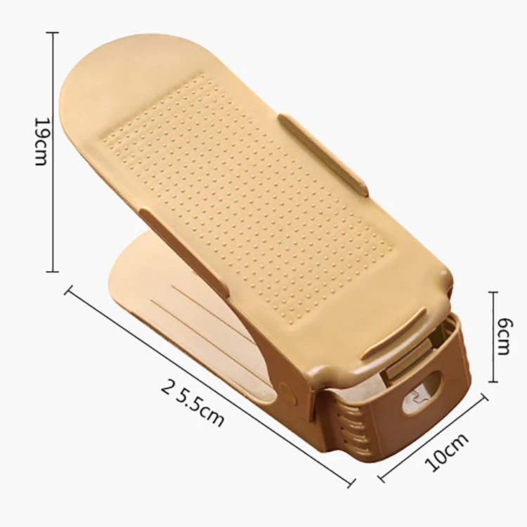 Durable Adjustable Shoe Organizer Footwear Support Slot Space Saving Cabinet Closet Stand Shoes Storage Rack Shoebox