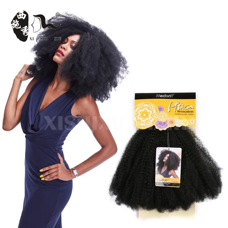 Afro Kinky Bulk Synthetic Braiding Hair Soft N Silky Afro ...