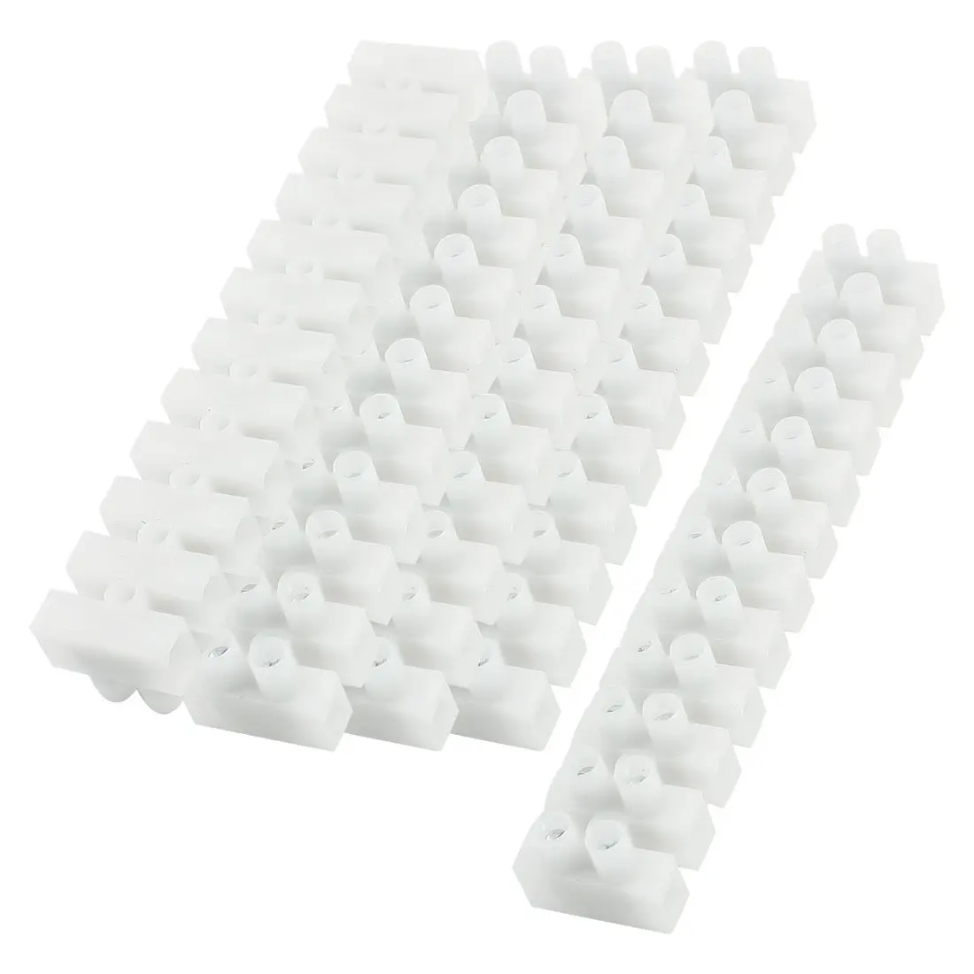 5Pcs 2 Rows 12P Wire Connector Screw Terminal Barrier Block 600V 30A