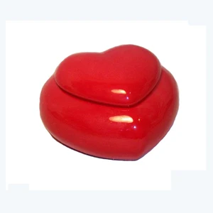 Red heart shaped jewelry box wedding supplies
