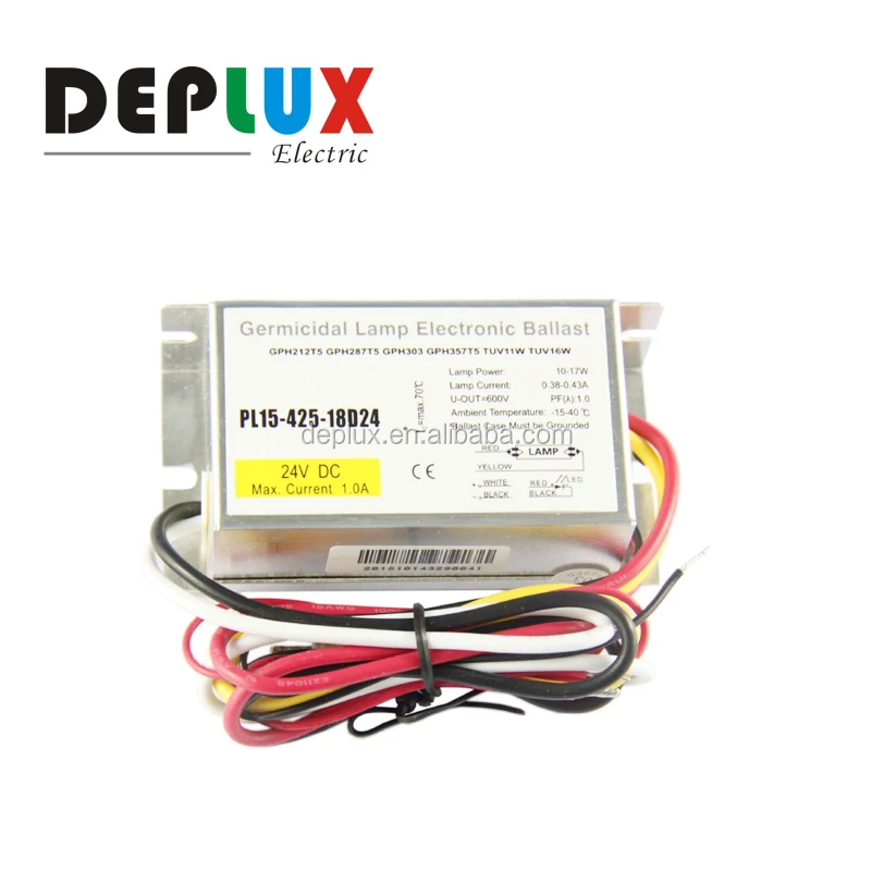 12v 24v Dc Electronic Ballast For 4 To 18w Uv Lamp Pl15180 Pl15350