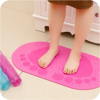 Creative Pink Pvc Bubble Footprint Non Slip Bath Rug Mat For Creative Pink Pvc Bubble Footprint Non Slip Bath Rug Mat For Textured Surface