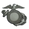 Wholesale High Quality Souvenir Gift Custom badge magnet Zinc Alloy Sliver plating 3D Eagle magnetic Name Badge