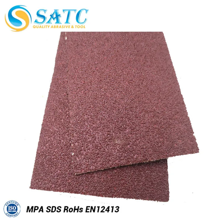 Aluminum Oxide Sandpaper Sheet For Polishing 230 Mm 40 Grit Sanding