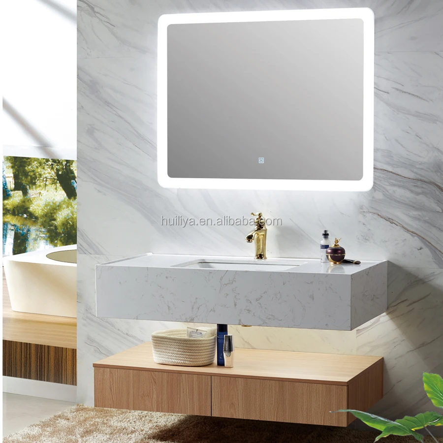 Simple Design 32 Inch Marble Led Mirror Bathroom Vanity Tops With Sink Buy Bathroom Vanity Tops