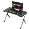 Stable height adjustable ergonomic computer desk height adjustable table function For E-sport With Border Design led gaming desk