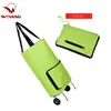 High quality folding shopping bag with wheels Wheeled Market Foldable Shopping Trolley Bag