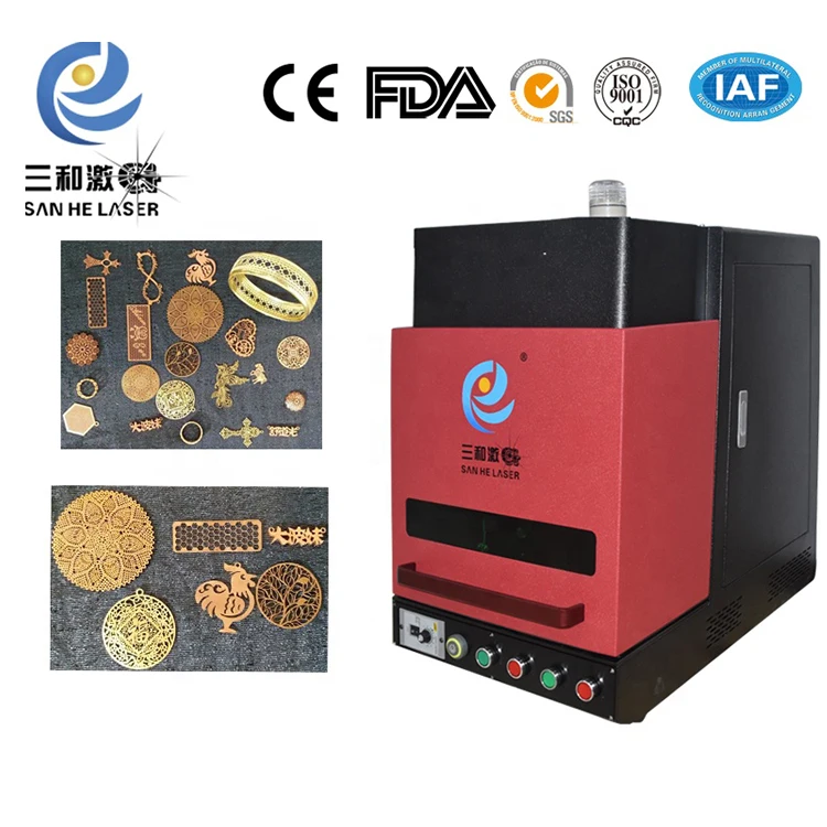 30w 60w Portable Mini Fiber Laser Marking/cutting Machine For Jewelry