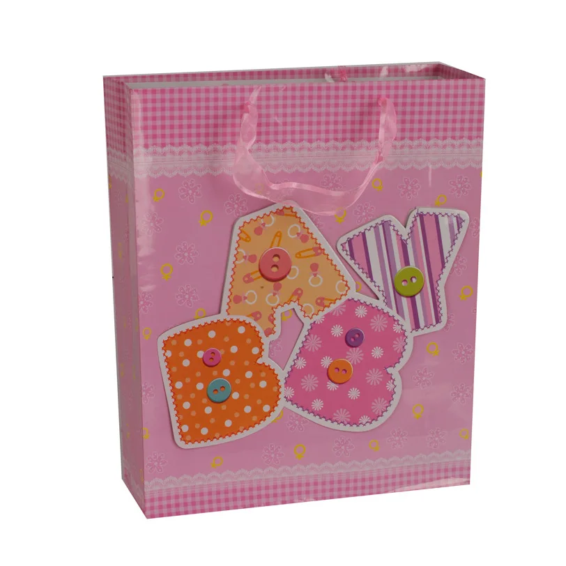 Wholesale Durable High Quality Customized Recycled Baby Shower Gift Paper Bag