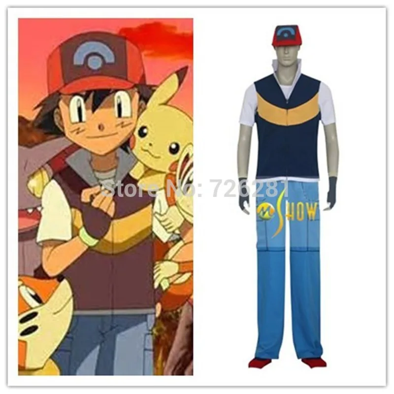 Pokemon kostüm ash