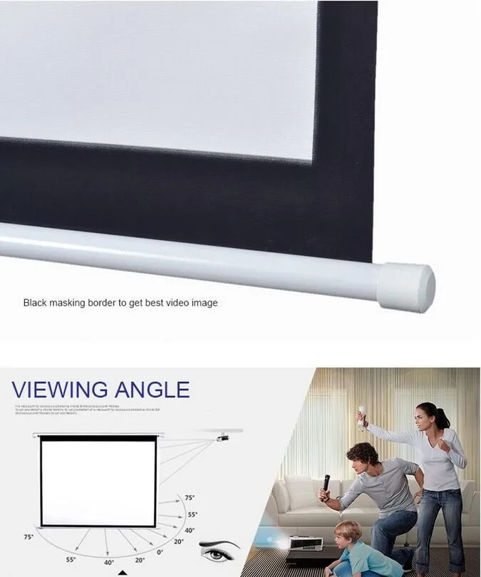 Big Size Format 169 200 inch Motorized Projection Screen/Electric