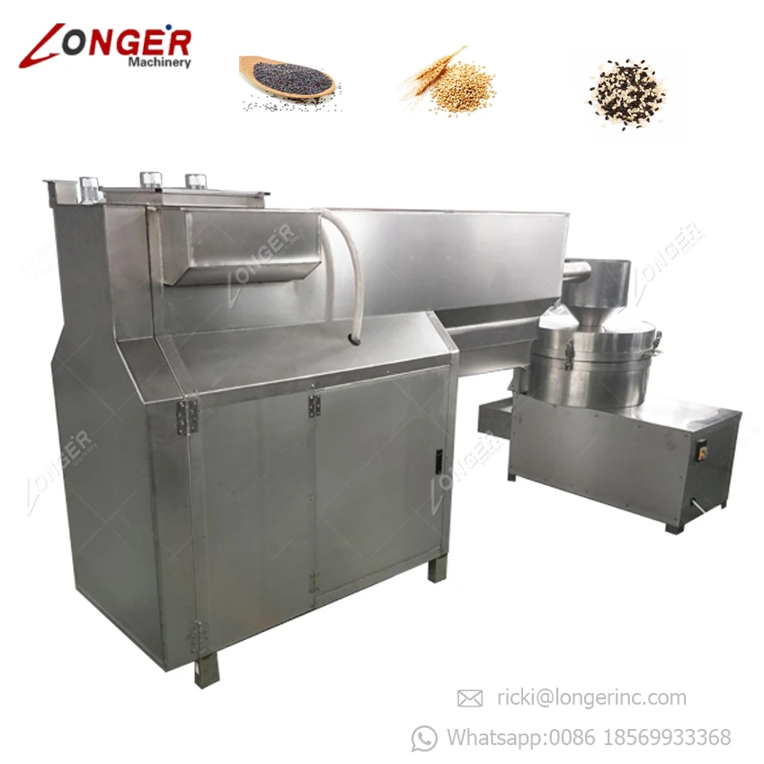 Full Automatic Small Sesame Quinoa Seed Rice Washing And Dryer Machine Grain Millet Cleaner Corn