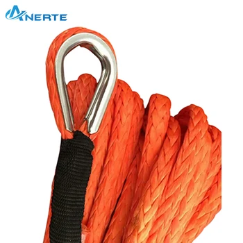 Double Braided Synthetic Winch Line Cable Rope For Towing Car - Buy ...