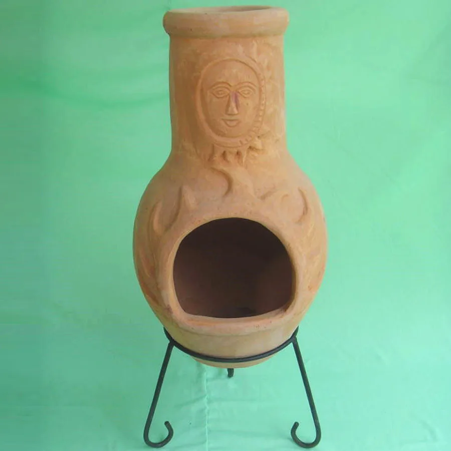 Garden Chiminea Outdoor Terracotta Handmade Customized Clay