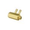 China products oem custom cnc brass hose nozzle connector nipple for pneumatic fttings