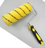 American style 9" Tiger strip paint roller brush cage frame with plastic handle acrylic fiber 18mm nap rod 7.8mm zinc-plating