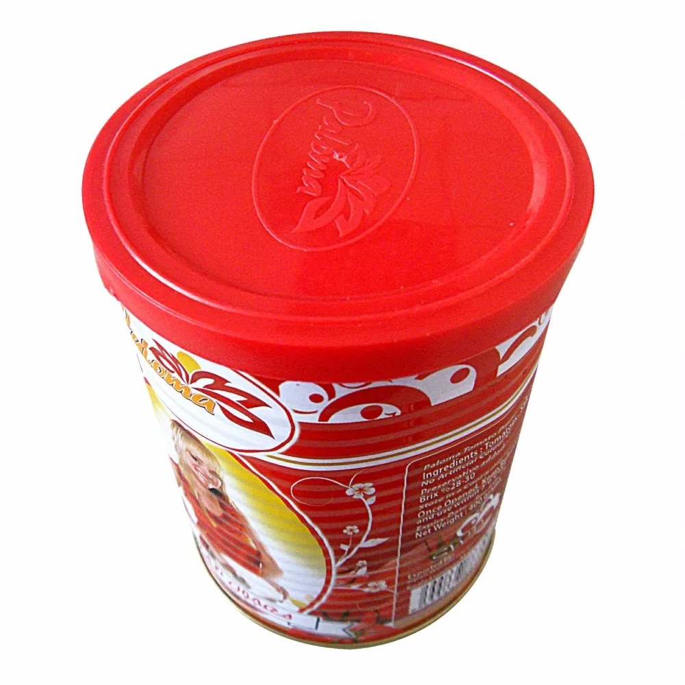 850g Tin Tomato Paste In Can Concentration 28-30% Brix Top Quality