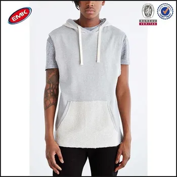 plain short sleeve hoodie