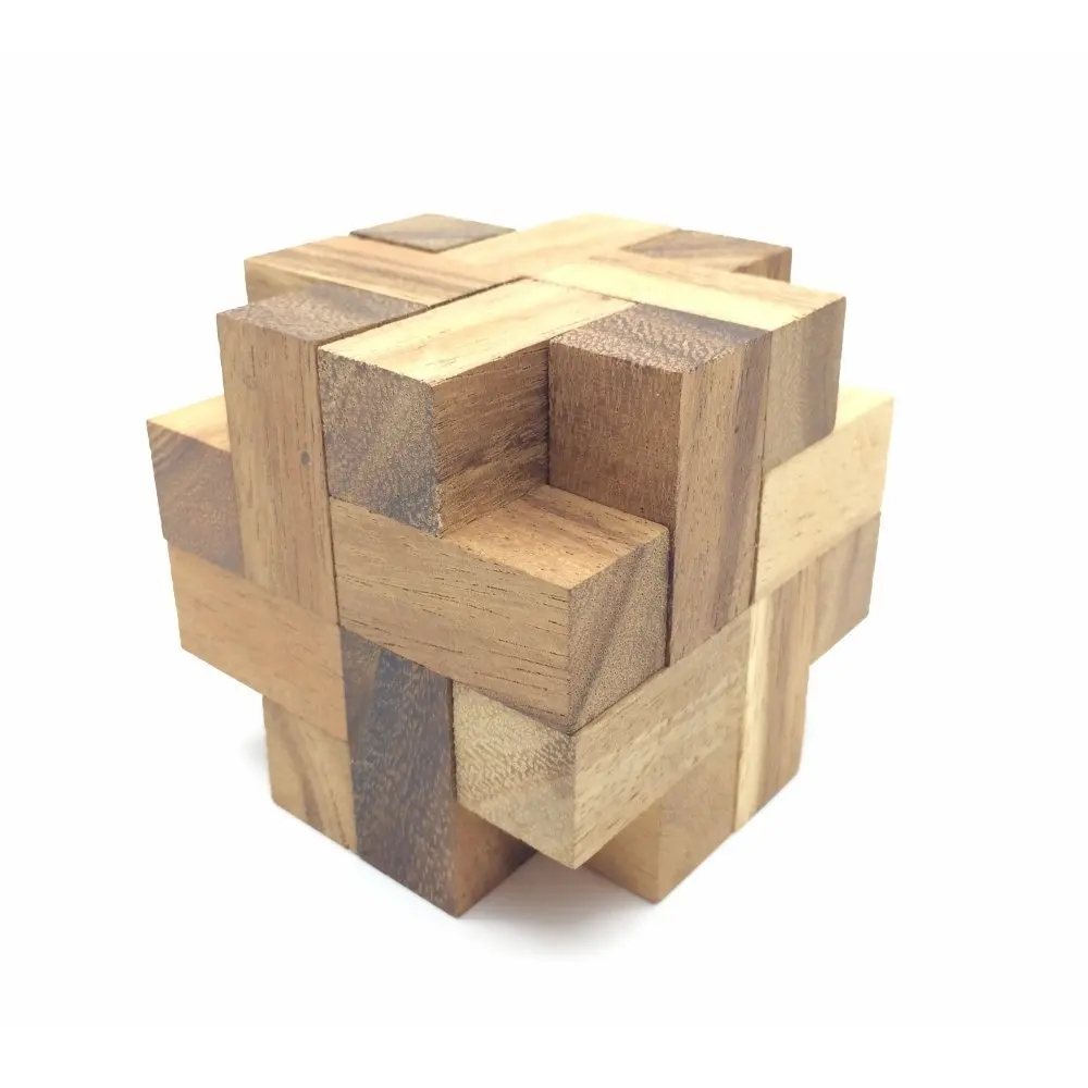 Brain Storm Cube Wooden Brainteaser Puzzle