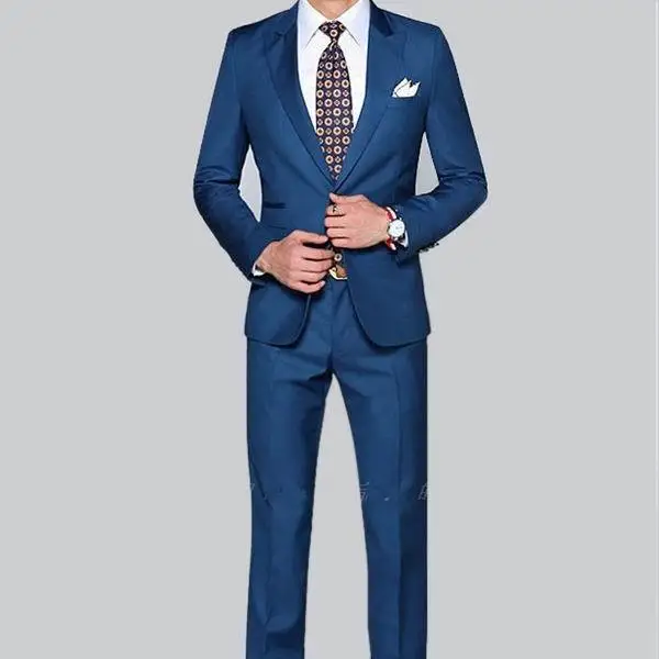 Hot Designer Suits Coat Pant Men Suit Blue Color - Buy Coat Pant