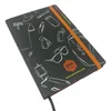 High quality cheap hardcover diary with elastic rope and same color edge