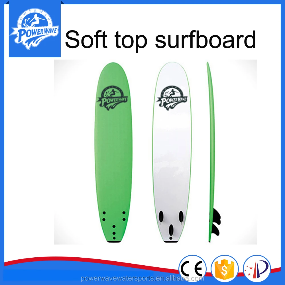Hot Sale 8ft Yellow Ixpe Soft Top Surfboards High Quality Surf Soft