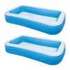 blue durable backyard water activity inflatable swimming pool