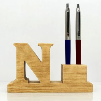 Personalized Pen And Pencil Holder Desk Organizer With Letter N