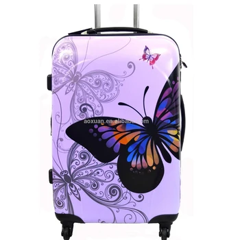 it butterfly suitcase