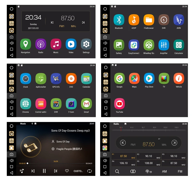 Autoradio 1 Din Android 10.1 écran 10.1'' Inclinable