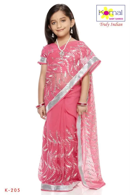 Anak-anak saree -India & pakistan pakaian-ID produk 