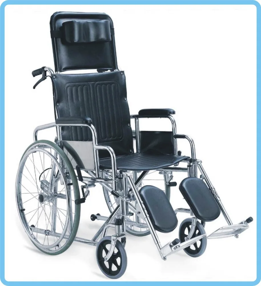 Reclining High Back With United Brake Steel Wheelchair - Buy Stainless ...