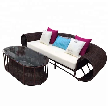 Outdoor Rattan Wicker Sleeper Sofa Set View Love Product Details From Foshan Hanbang Furniture Co Ltd On
