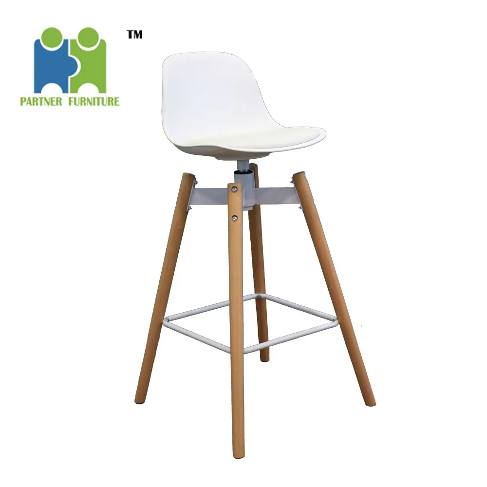 Swivel Bar Stool High Chairs Wooden Legs Bar Chairs For Sale Wholesale