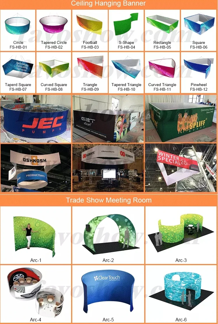 Overhead Display Trade Show Printing Advertising Ceiling Hanging