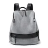 2018 new Korean personal backpack women's fashion net bag hollowed-out nylon lightweight double shoulder bagpack
