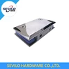 Square style arc edge 0 degree fixed bathroom glass clip Stainless Steel Glass Door Hinge Shower Room Glass Hinge